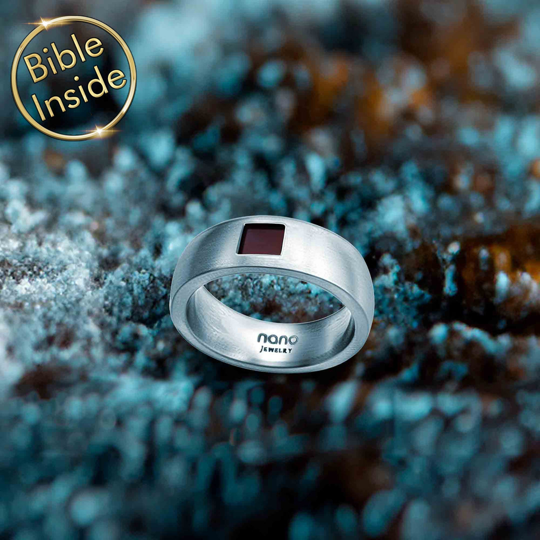 Bible Scripture Rings In Sterling Silver With Nano Bible Chip From My Nano Jewelry