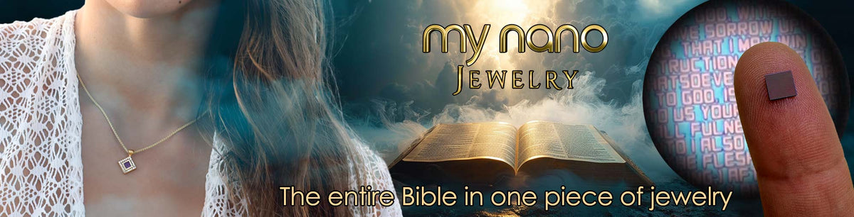 Christmas Gift for Christians: Sacred Scripture Preserved in Nano Bible Jewelry from Shlama