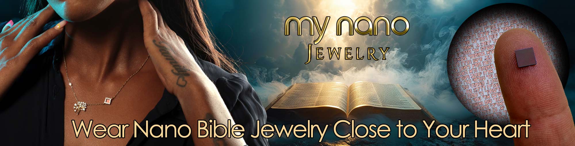 Valentines Gifts for Friends: Nano Bible Jewelry Collection Banner with Spiritual Heart Connection