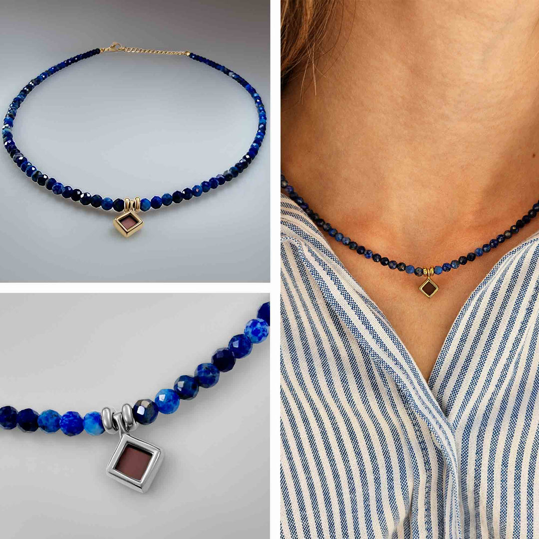 Best gift for Valentine day for girlfriend nano Bible Terra Lapis rhombus necklace for Christian women