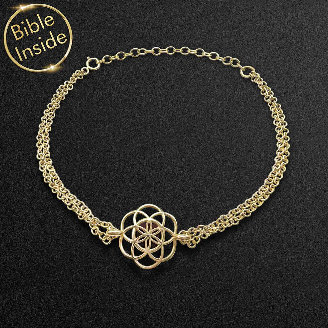 Best gift for Valentine day for girlfriend – Christian bracelet with micro Bible chip