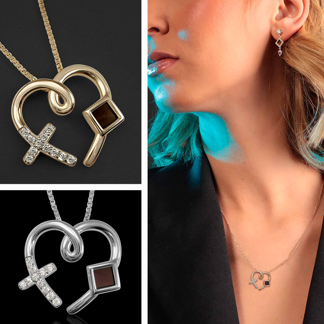 Best gift ideas for Valentine's Day Christian necklace with Nano Bible chip for women