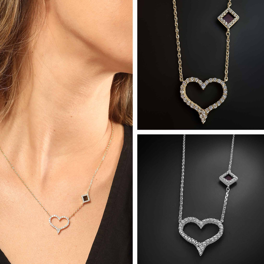 Best gift ideas for Valentine's day nano Bible heart necklace for Christian women