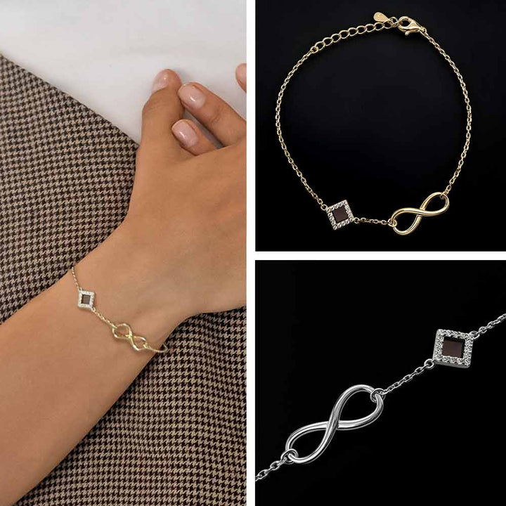 Best gifts for wife infinity bracelet with nano Bible chip