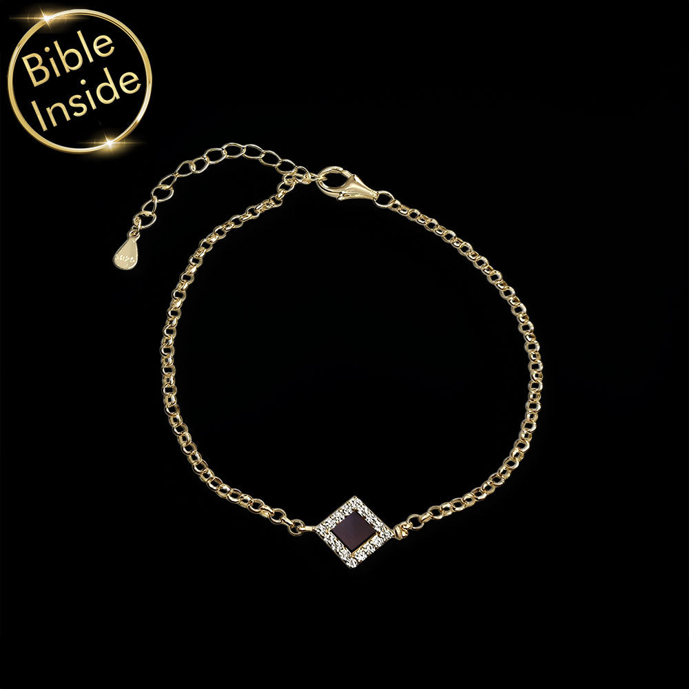 Mother's day jewelry bracelet with New Testament nano chip – Christian gift idea