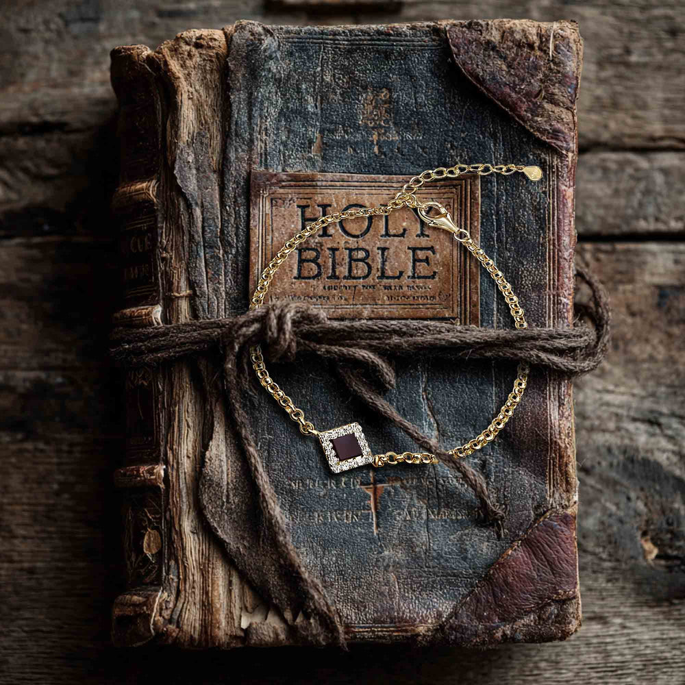 Best Valentine’s gift for girlfriend minimalist gold nano Bible bracelet design