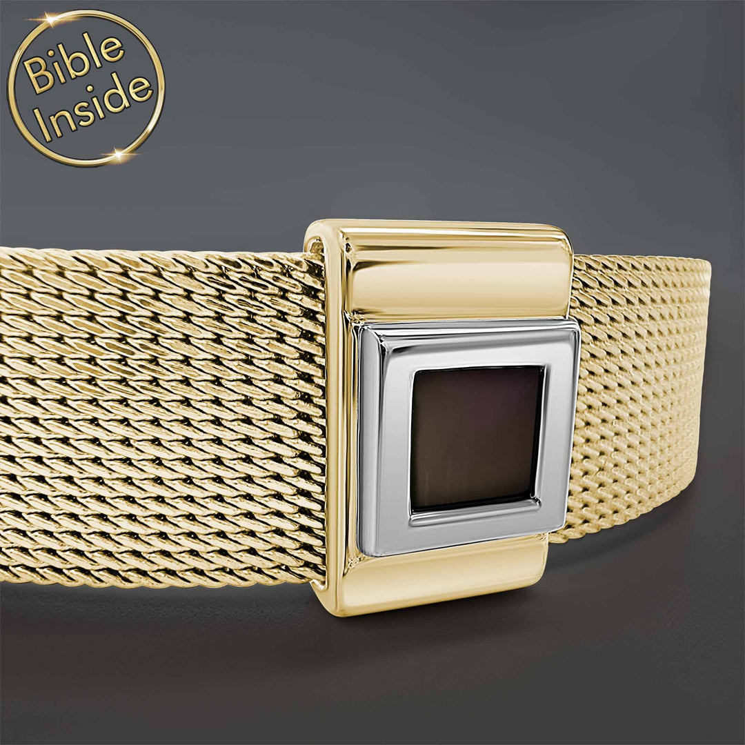 Valentine's day idea for your boyfriend – polished bracelet with scripture inside