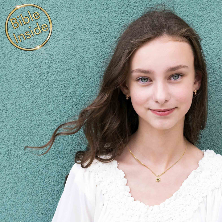 Biblical gift necklace with Star of David pendant for Christian women