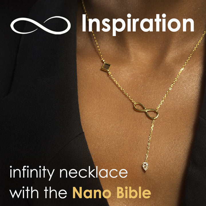 Biblical gift necklace Milano style with CZ stones for Christian women