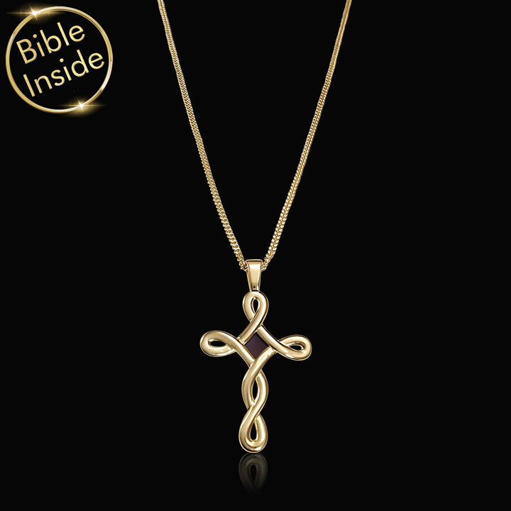 Nano Bible cross chain necklace – Shlama