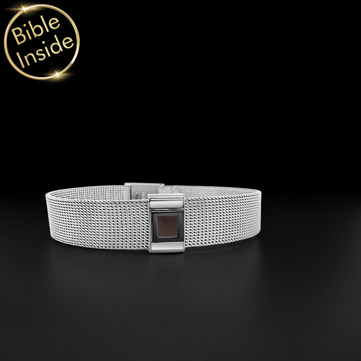 Christian xmas gift Knox bracelet with New Testament scripture inside