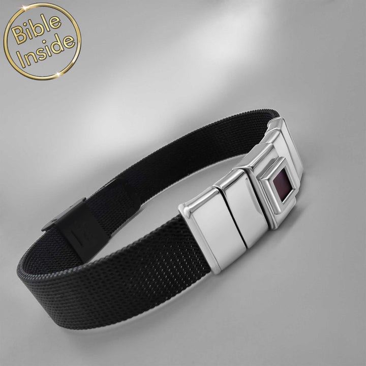 Unisex Nano Bible bracelet, thoughtful Christian gift for best friend and siblings.