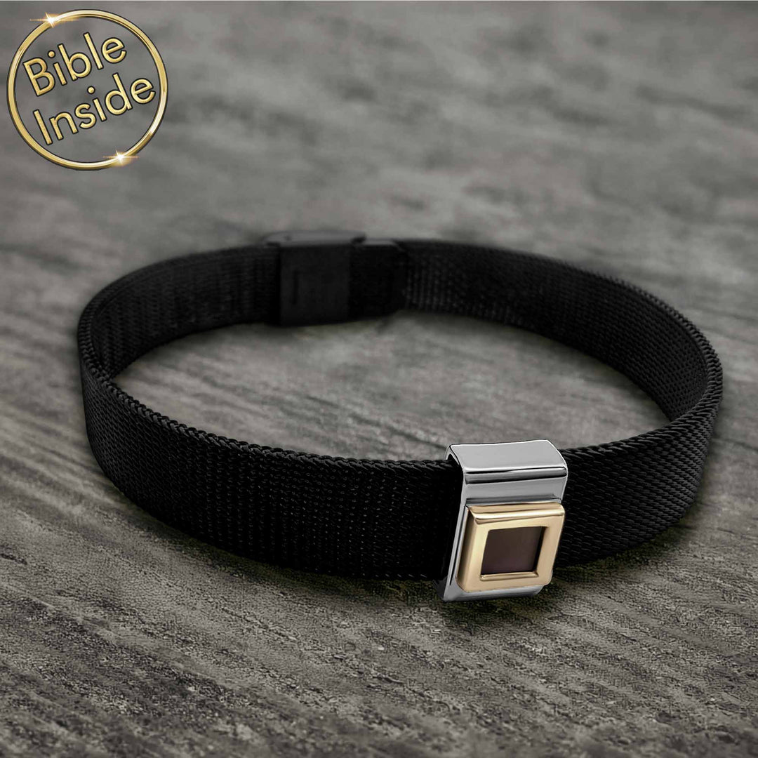 Masculine Christian gift for boyfriend – Knox nano Bible bracelet