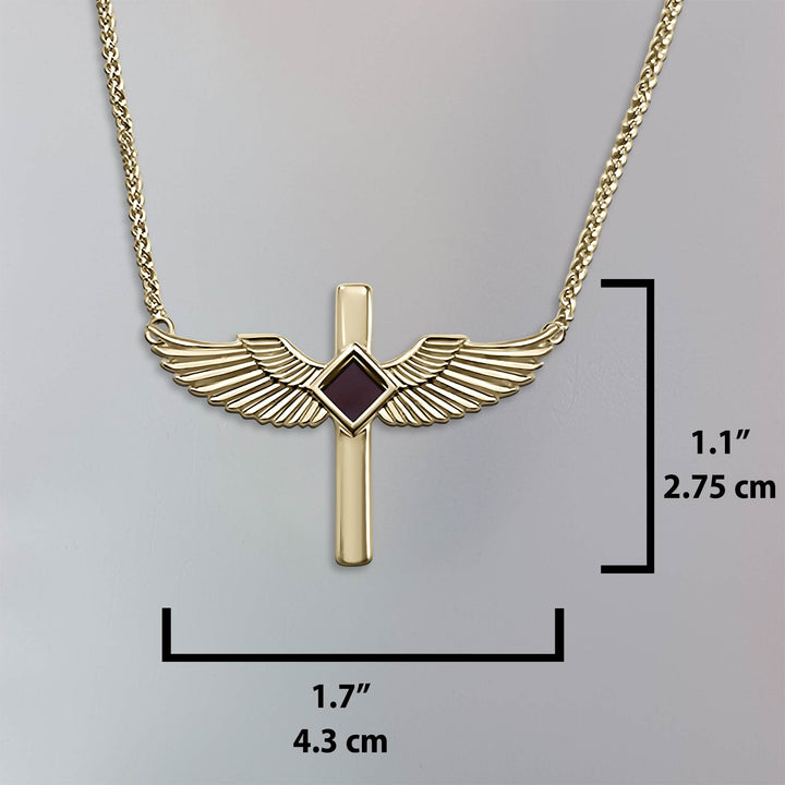 Christian womens gifts featuring wings of light pendant - spiritual necklace