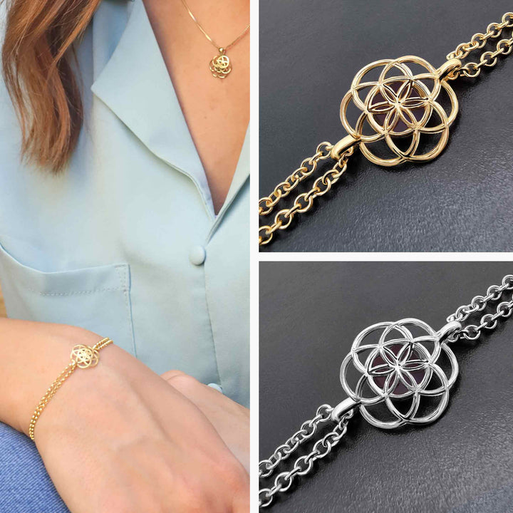 Christian gift harmony bracelet with nano Bible chip - elegant women's jewelry