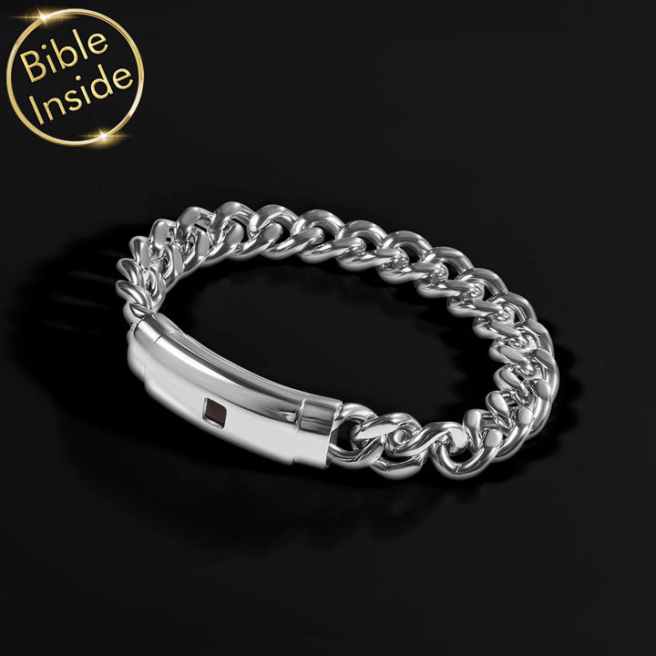 Men's Christian jewelry stainless steel bracelet – modern faith accessory