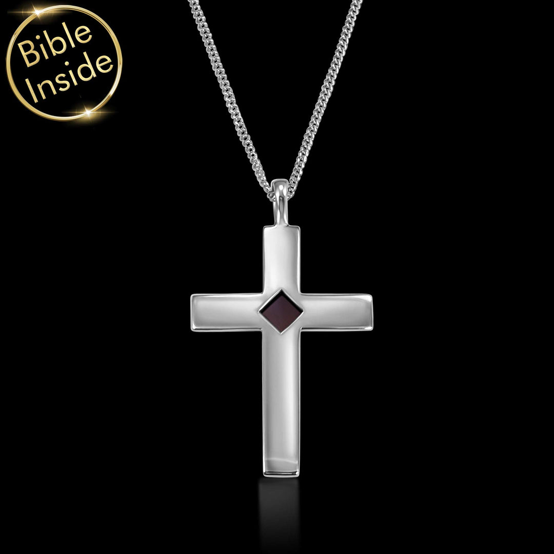 Men's Christian jewelry with cross pendant for faith expression