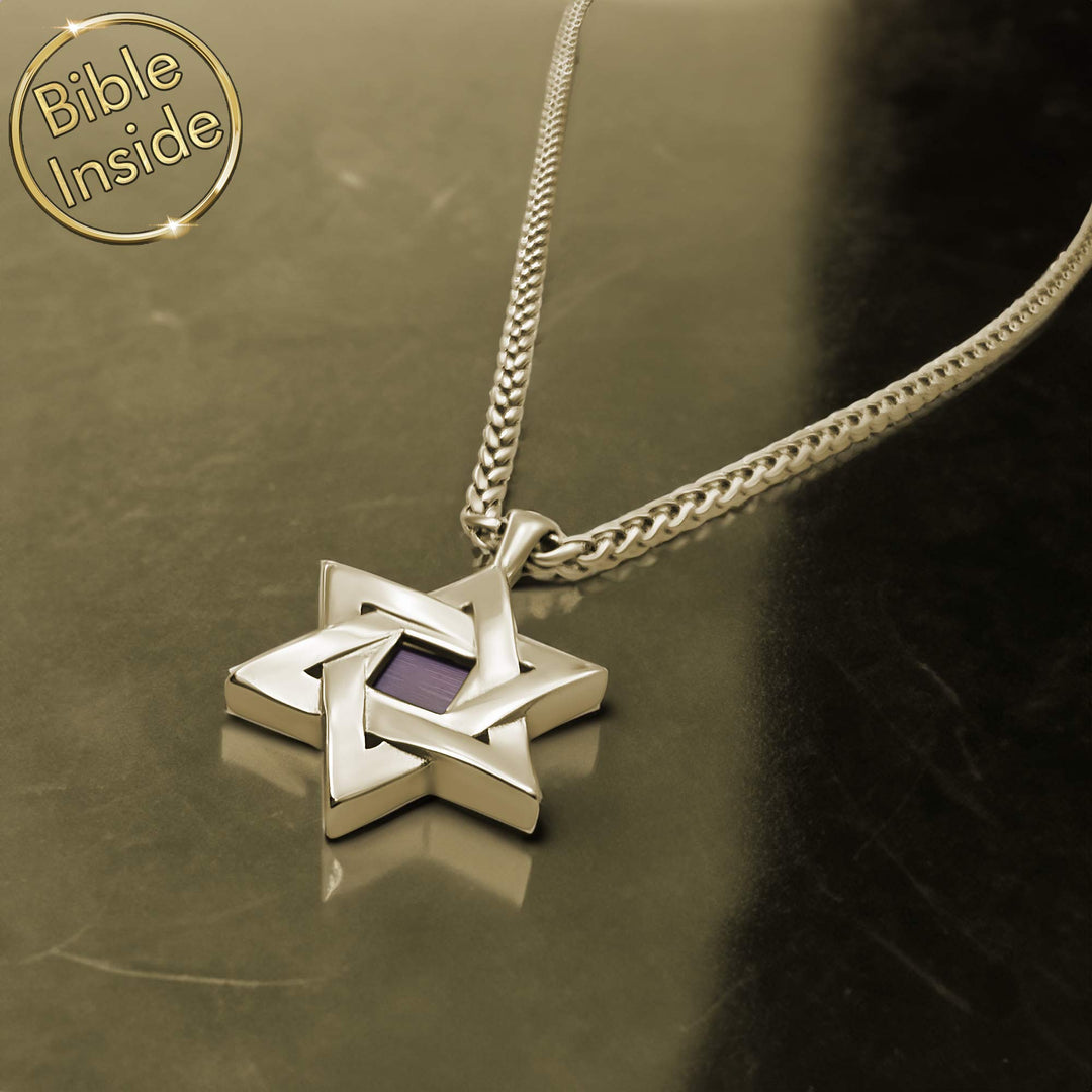 Christian gold pendant with Star of David – elegant daily wear for men