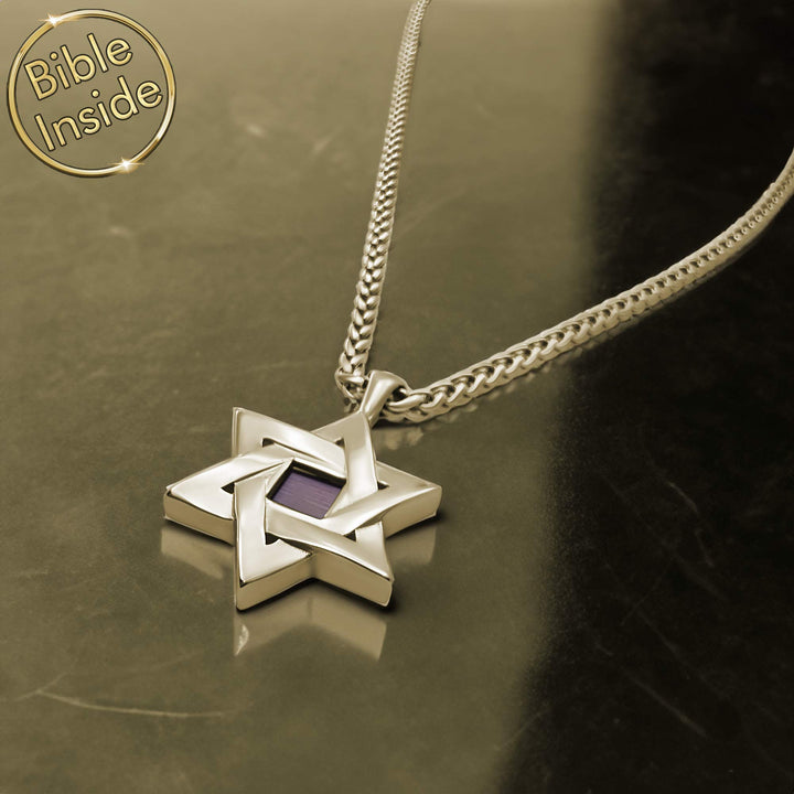 Christian gold pendant with Star of David – elegant daily wear for men