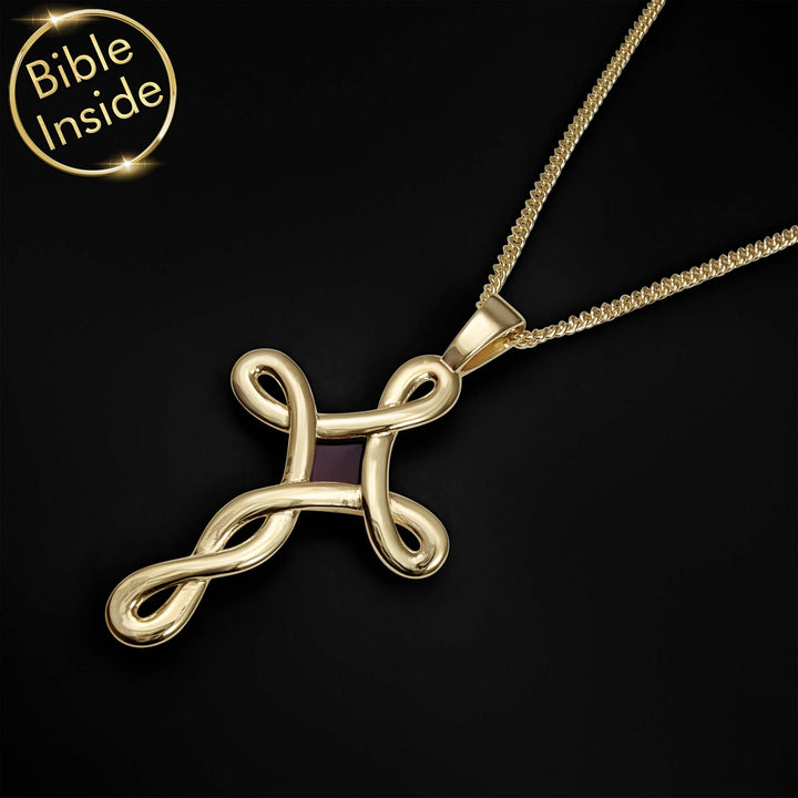 Timeless Christian gold necklace with cross design for women of faith