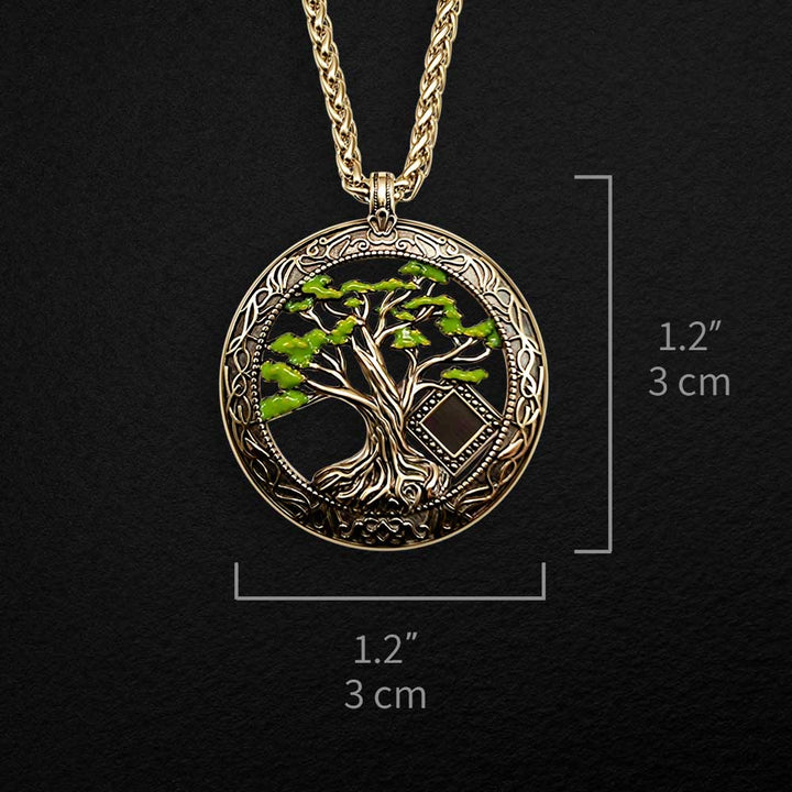 Women's Christian jewelry tree of life design with biblical technology