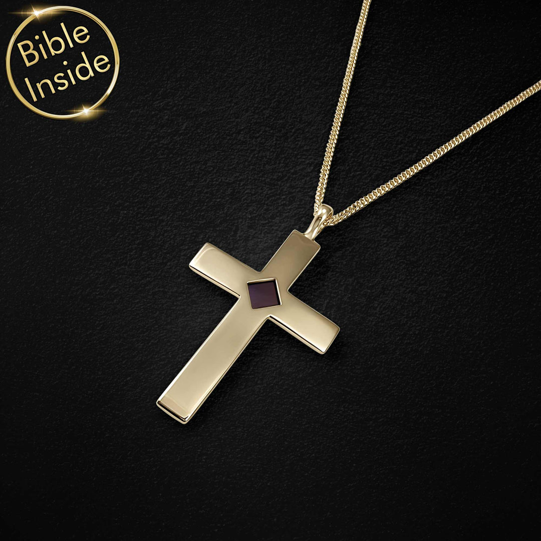 Christian gifts for guys – everyday Pure Cross with Bible inside
