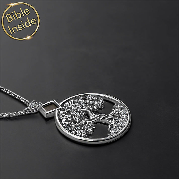 Silver Christian jewelry tree of life pendant for meaningful gift giving