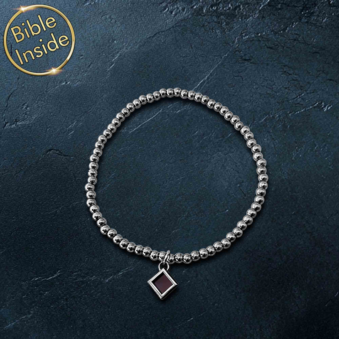 Bubble chain women Christian bracelet – My Nano Jewelry with Scripture technology
