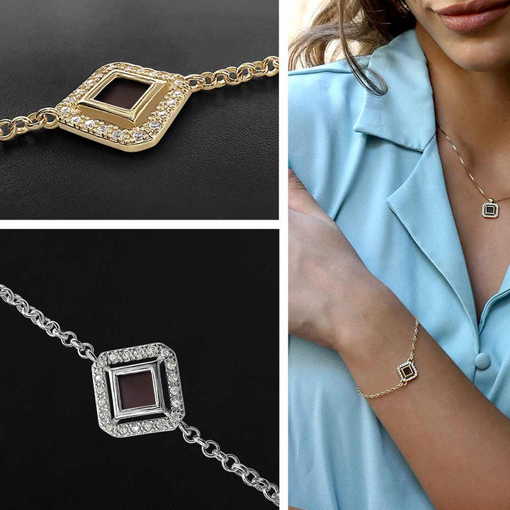 Christians jewelry Diana bracelet with rhombus design – faith accessory