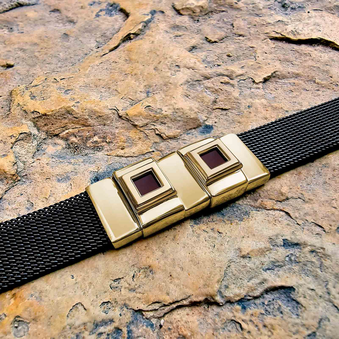 Gold Christian Christmas present bracelet - Noble Legacy design with New Testament