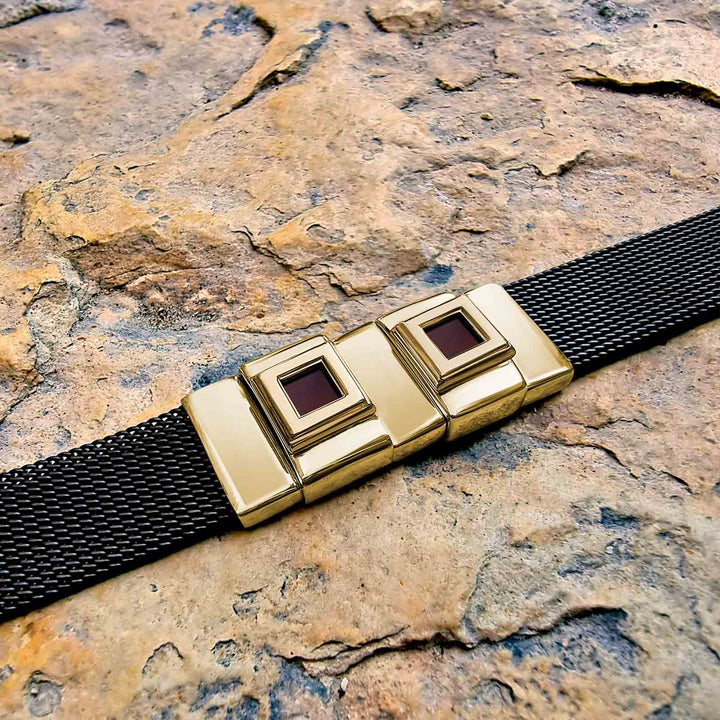 Gold Christian Christmas present bracelet - Noble Legacy design with New Testament