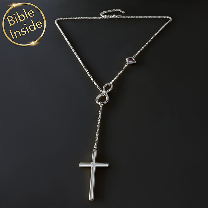 Silver cross jewelry necklace – meaningful gift for her
