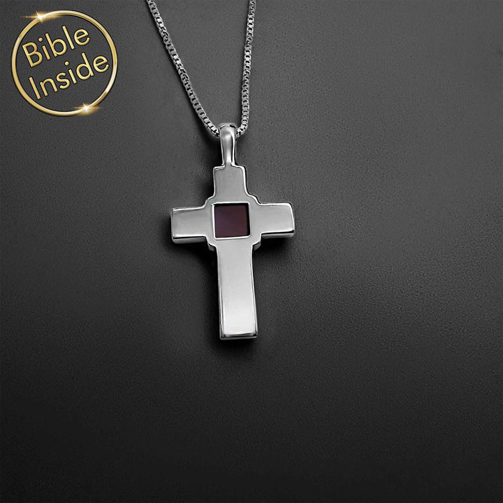 Religious cross necklace for men, everyday faith expression