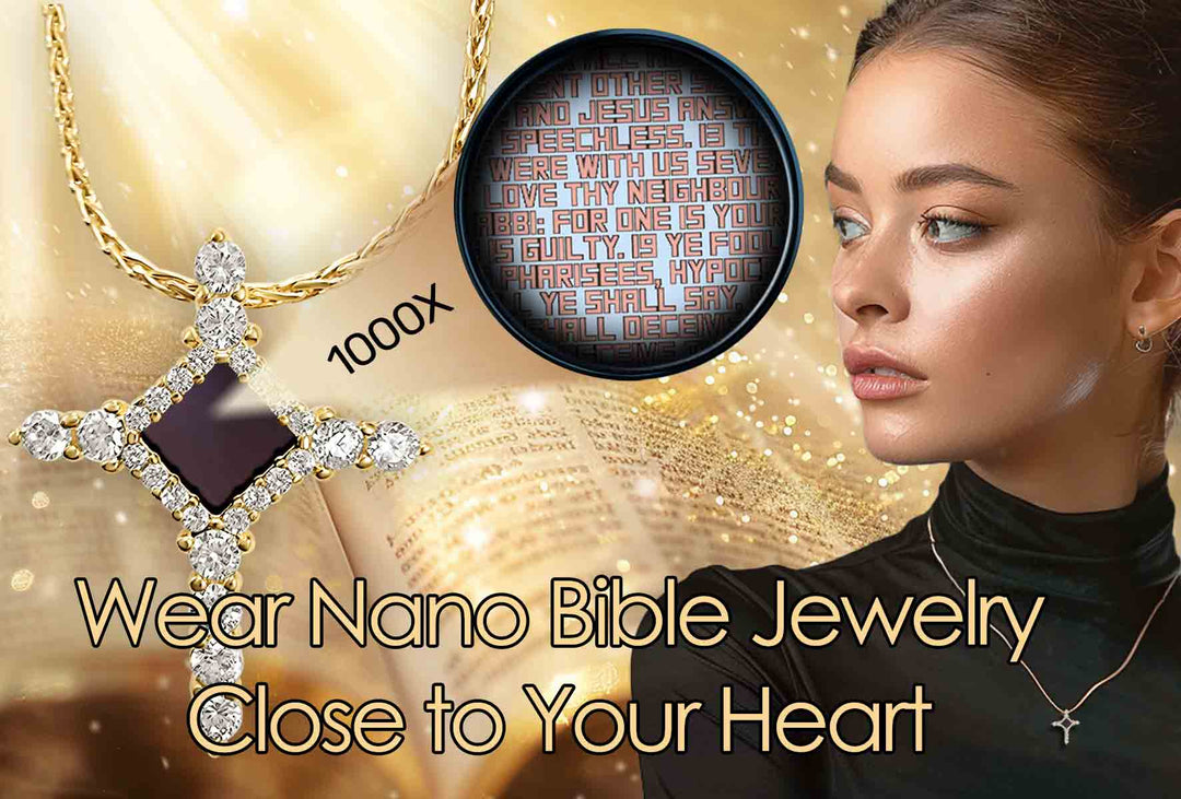 Valentine's day idea for girlfriend – women's cross necklace with Bible engraved