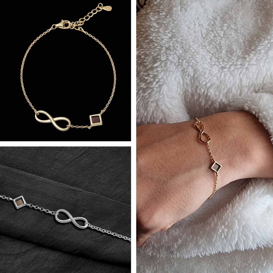 Cute Valentine's Day gift idea – infinity bracelet with Nano Bible for women