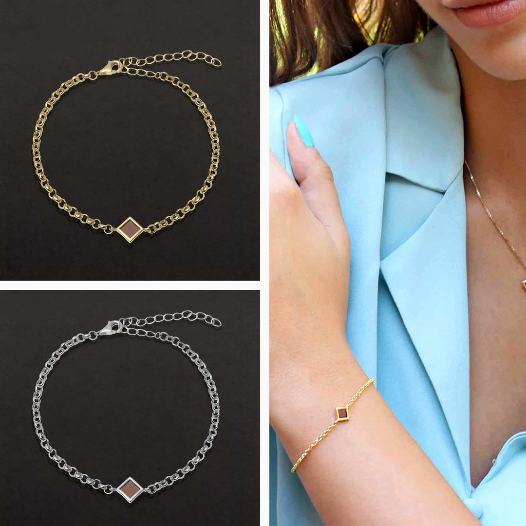 Cute Valentine's Day gift idea – rhombus bracelet with nano Bible inside