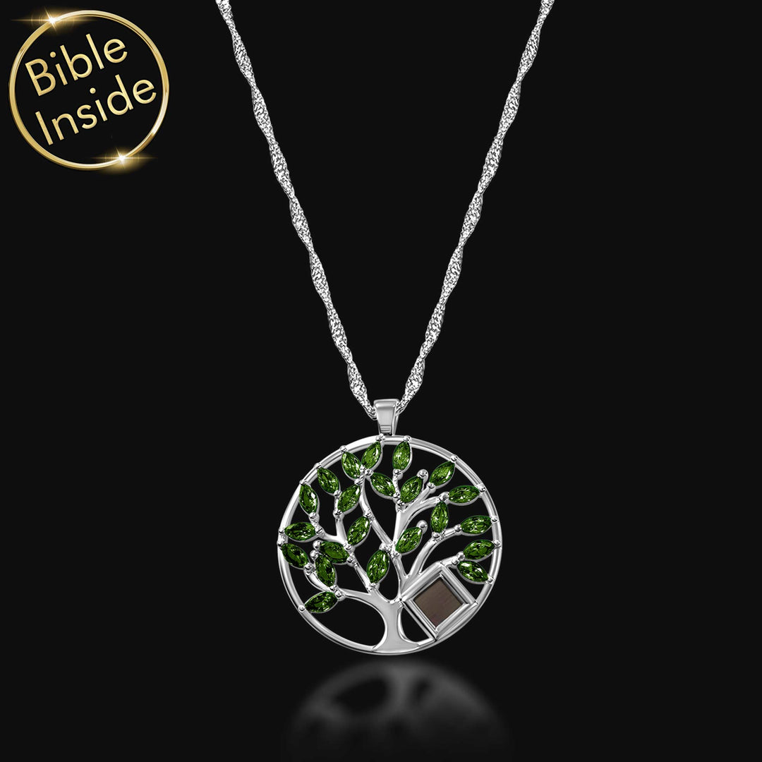 Christian gifting idea - Tree of Life jewelry with Scripture inside