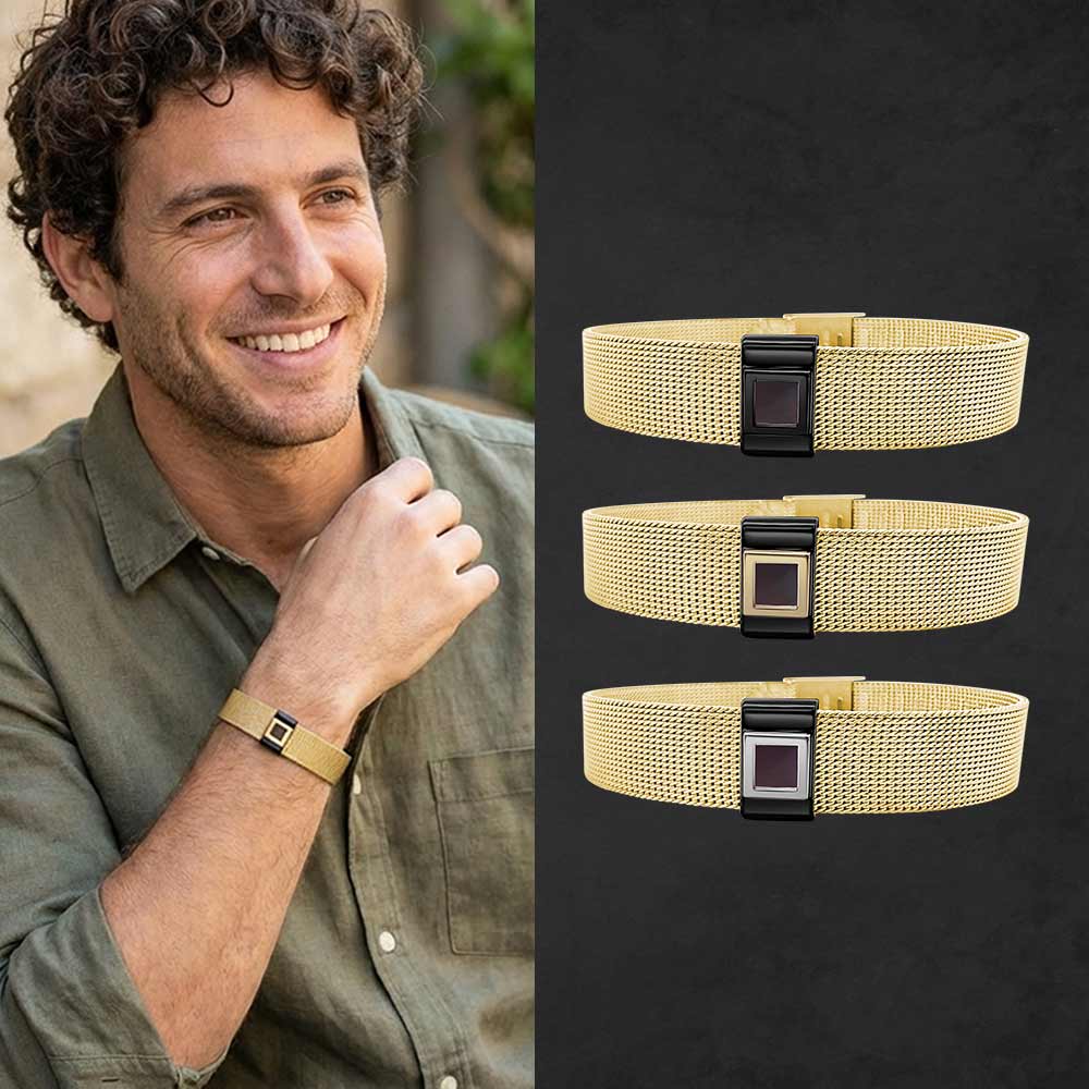 Gift idea for boyfriend Valentine day bracelet with nano Bible chip