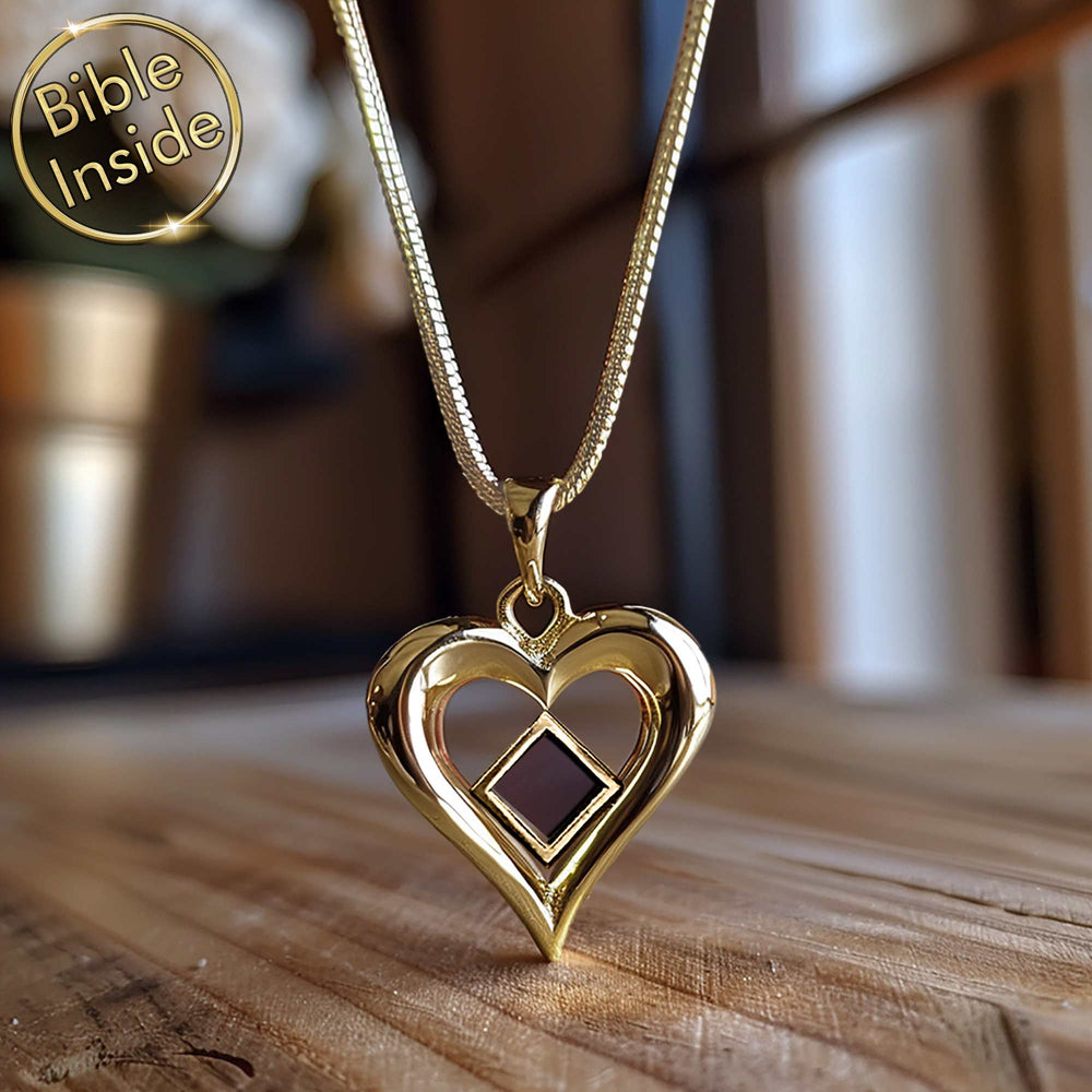Good Valentine's day gift idea – gold heart necklace for Christian women