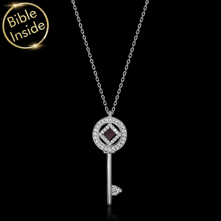 Idea for Valentine gift stylish key pendant with New Testament chip