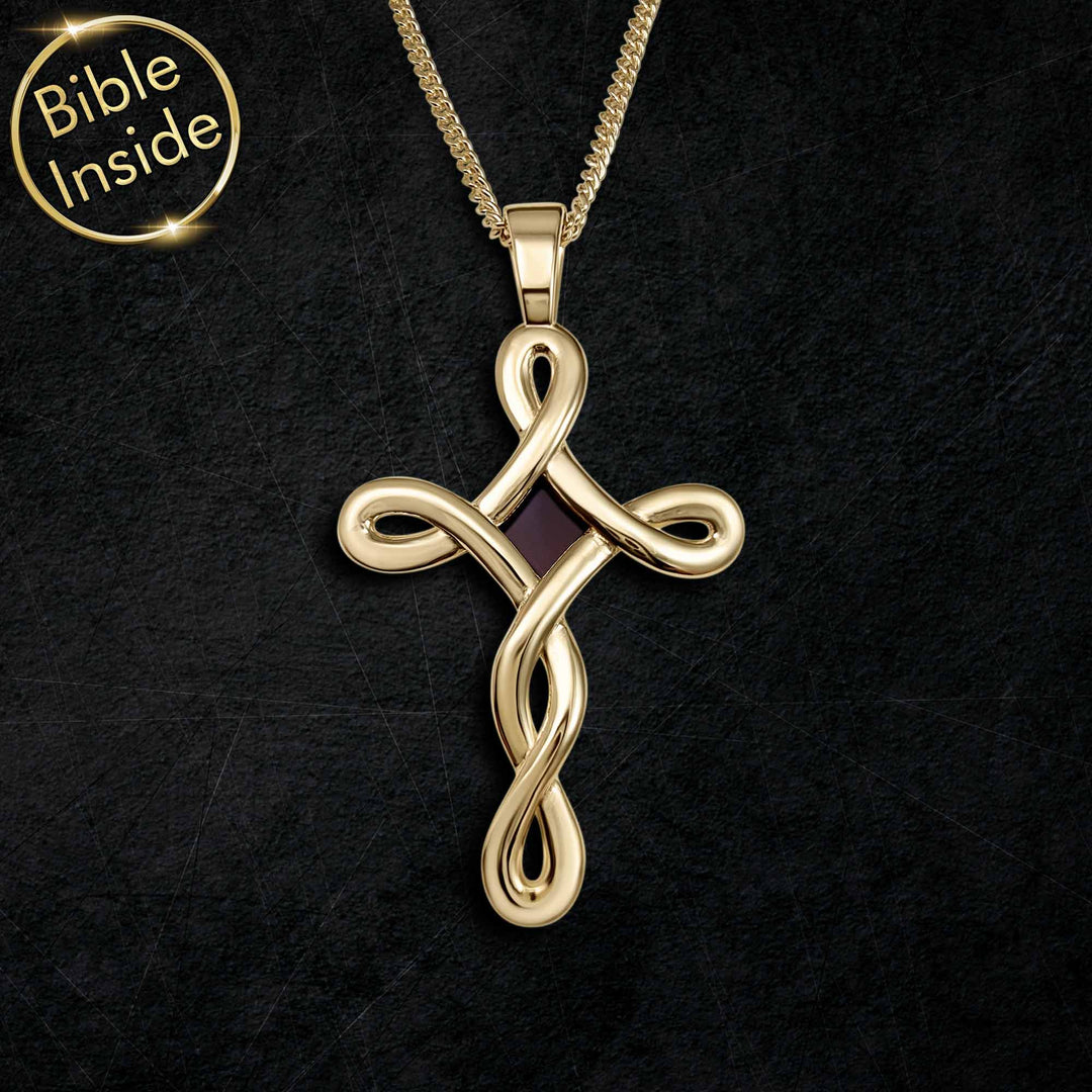 Polished cross pendant for men – valentine's day present idea for him