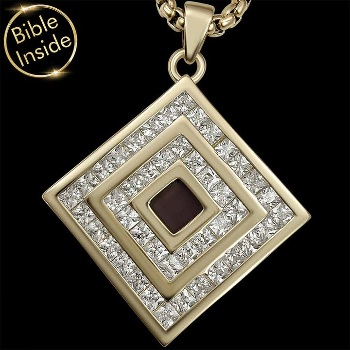 Simple square Christianity jewelry in gold – My Nano Jewelry