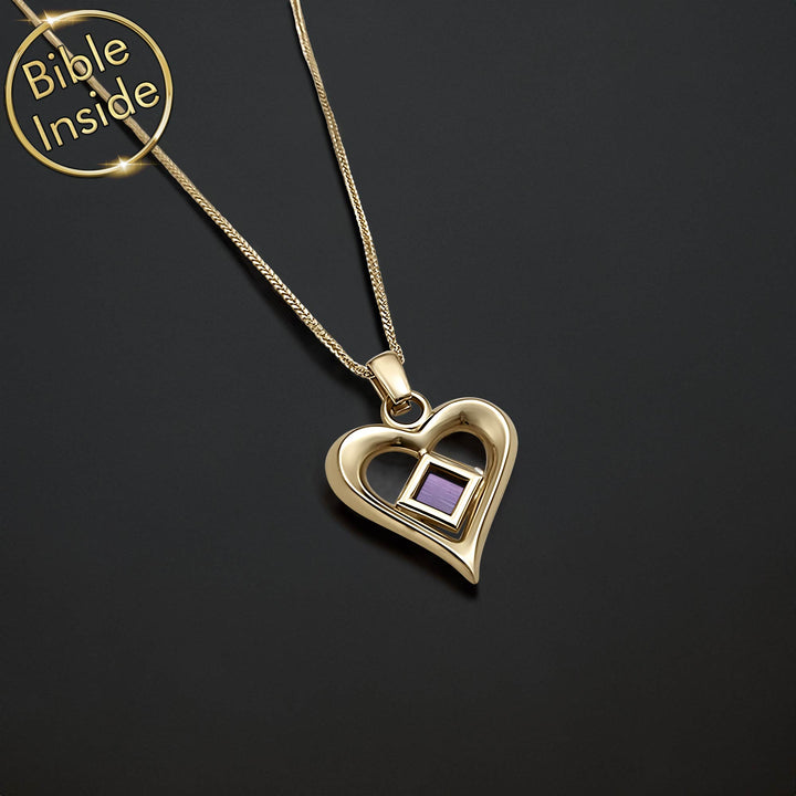 Gold heart pendant girlfriend gift combining love and devotion