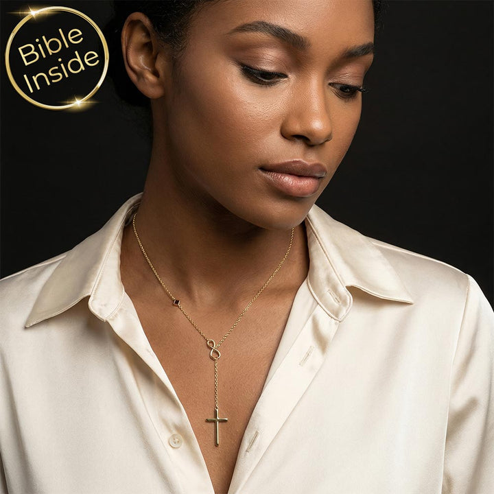 Elegant gold necklace for Christian women, delicate cross design for daily wear