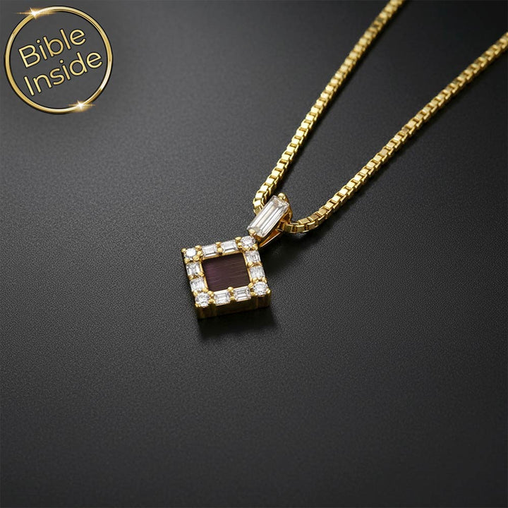 Stylish Christian gold necklace pendant for meaningful faith jewelry