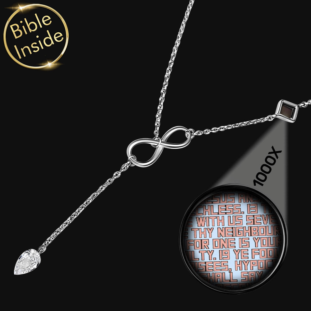 Best gift ideas for Valentine's day Christian necklace, polished microchip Bible design