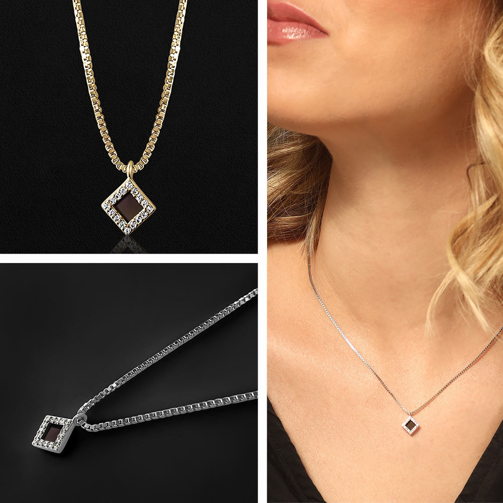 Idea for Valentine gift necklace with Nano Bible chip for her