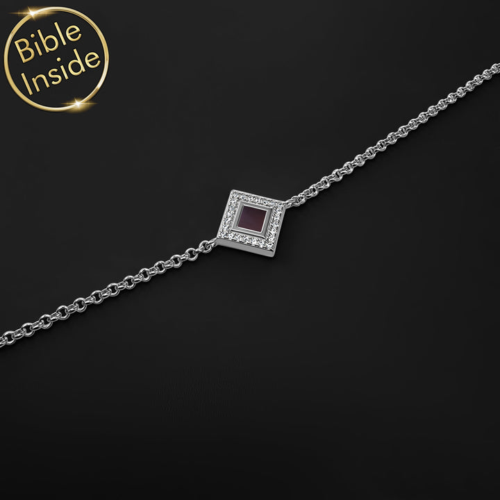 Cute Valentine's Day gift idea featuring rhombus design – faith jewelry for women