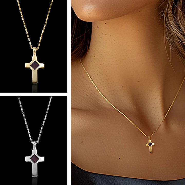 Idea for Valentine gift nano Bible cross necklace for Christian women