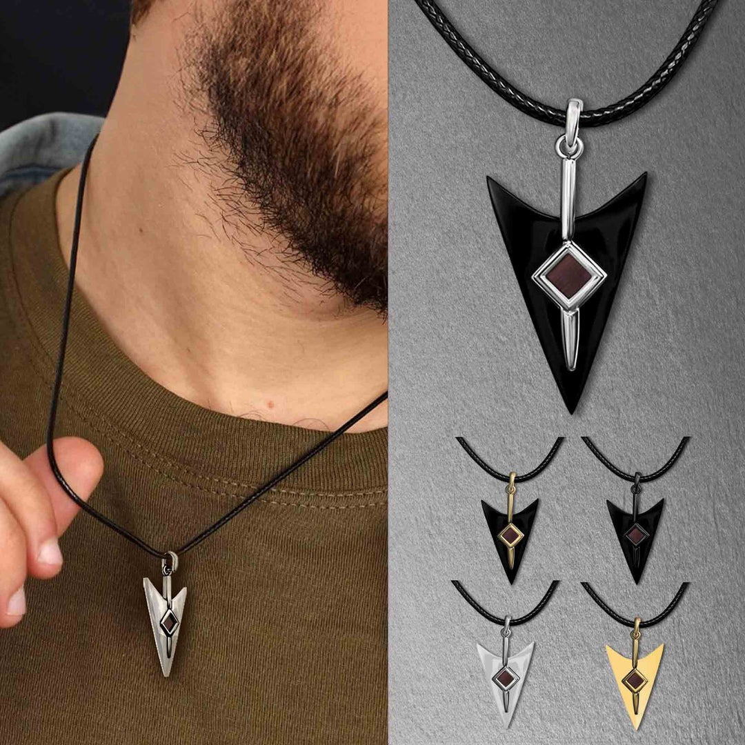 Idea for Valentine's day gift arrow nano Bible necklace for Christian men